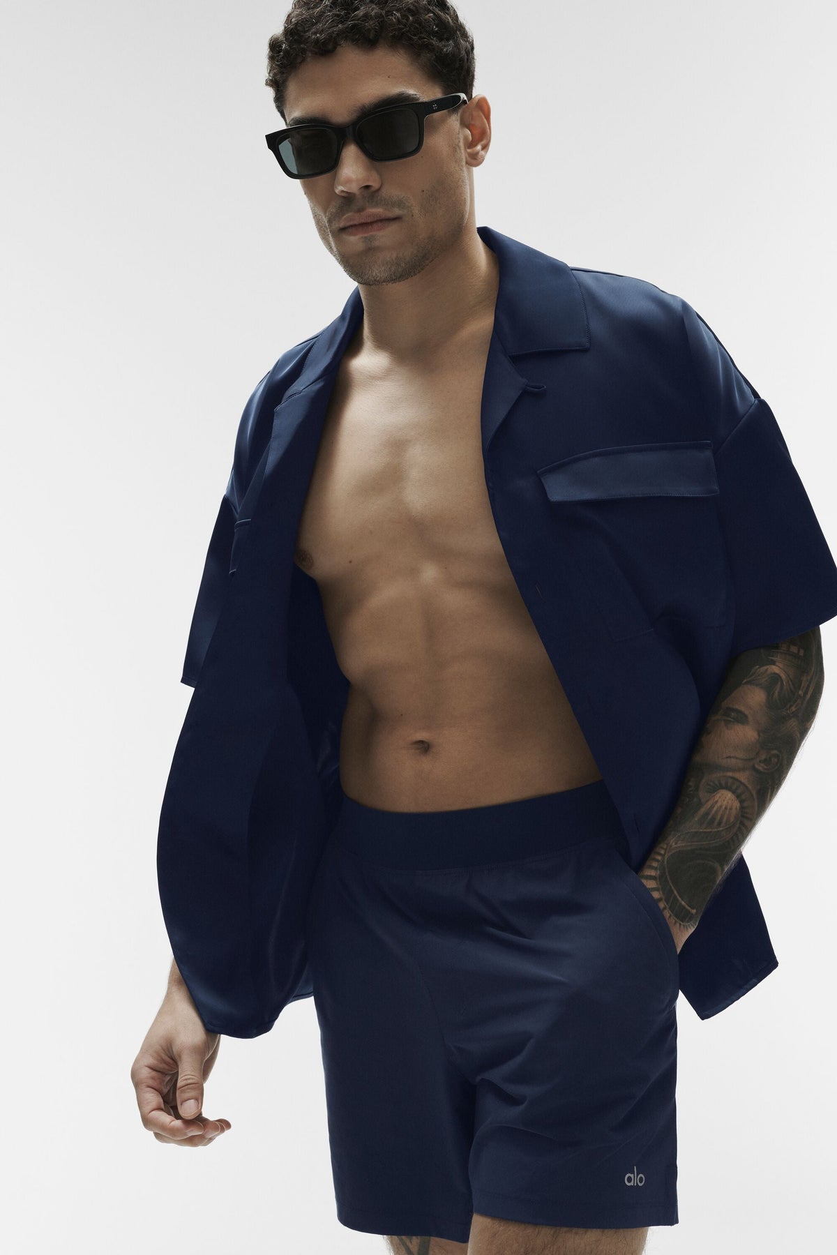 Chemise Manches Courtes Satin Horizon