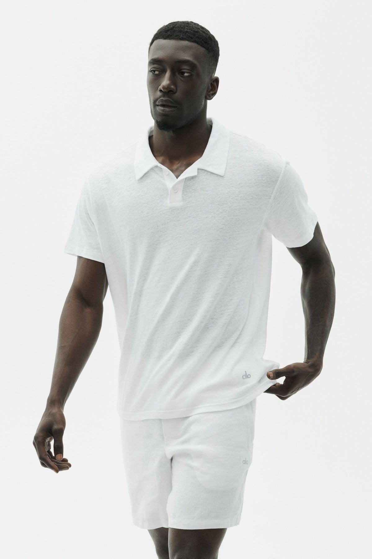 Polo Manches Courtes En Jersey De Lin Coastal
