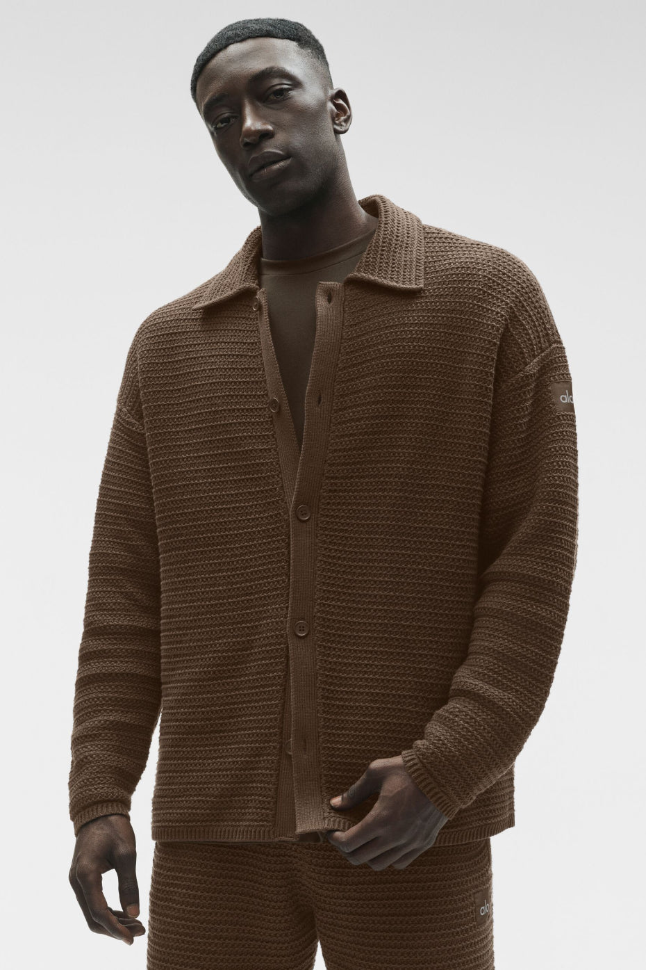 Shift Knit Button Up Long Sleeve