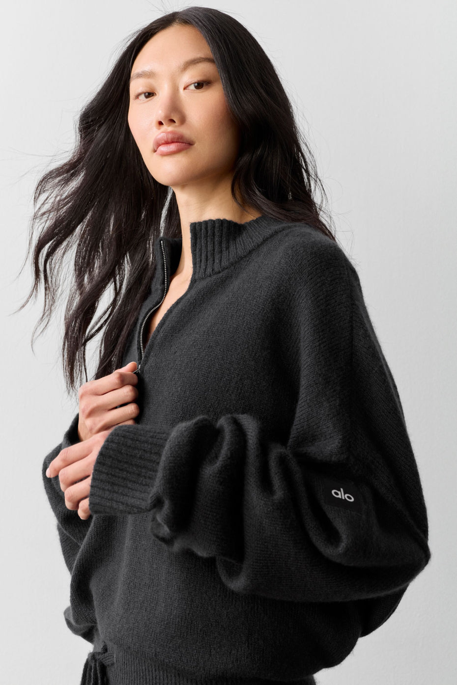 Pull Zippé 1/4 En Laine Et Cachemire New Class