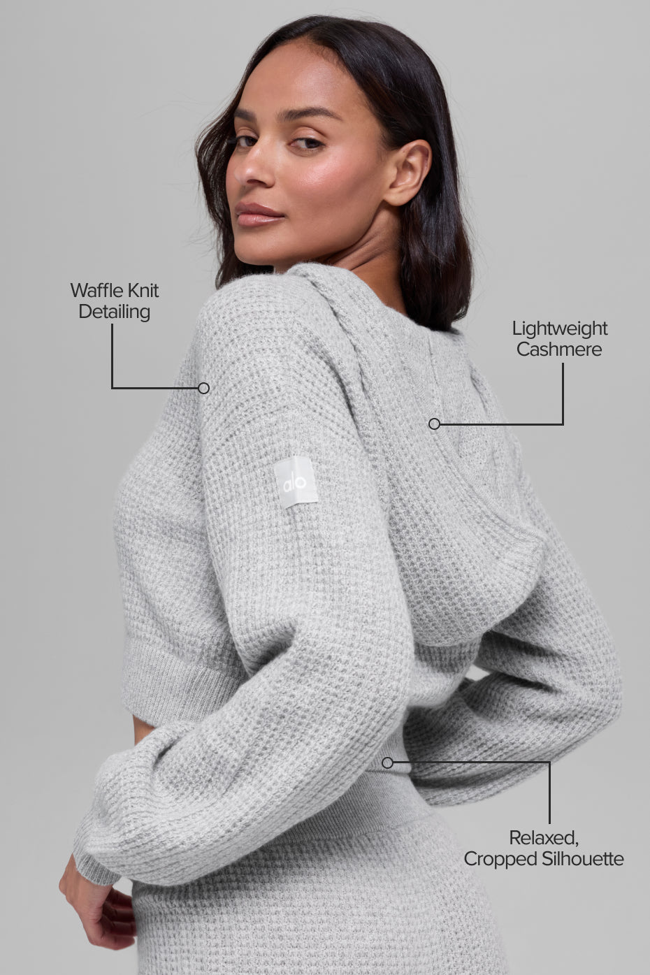 Sweat À Capuche Zippé En Cachemire Plush Waffle