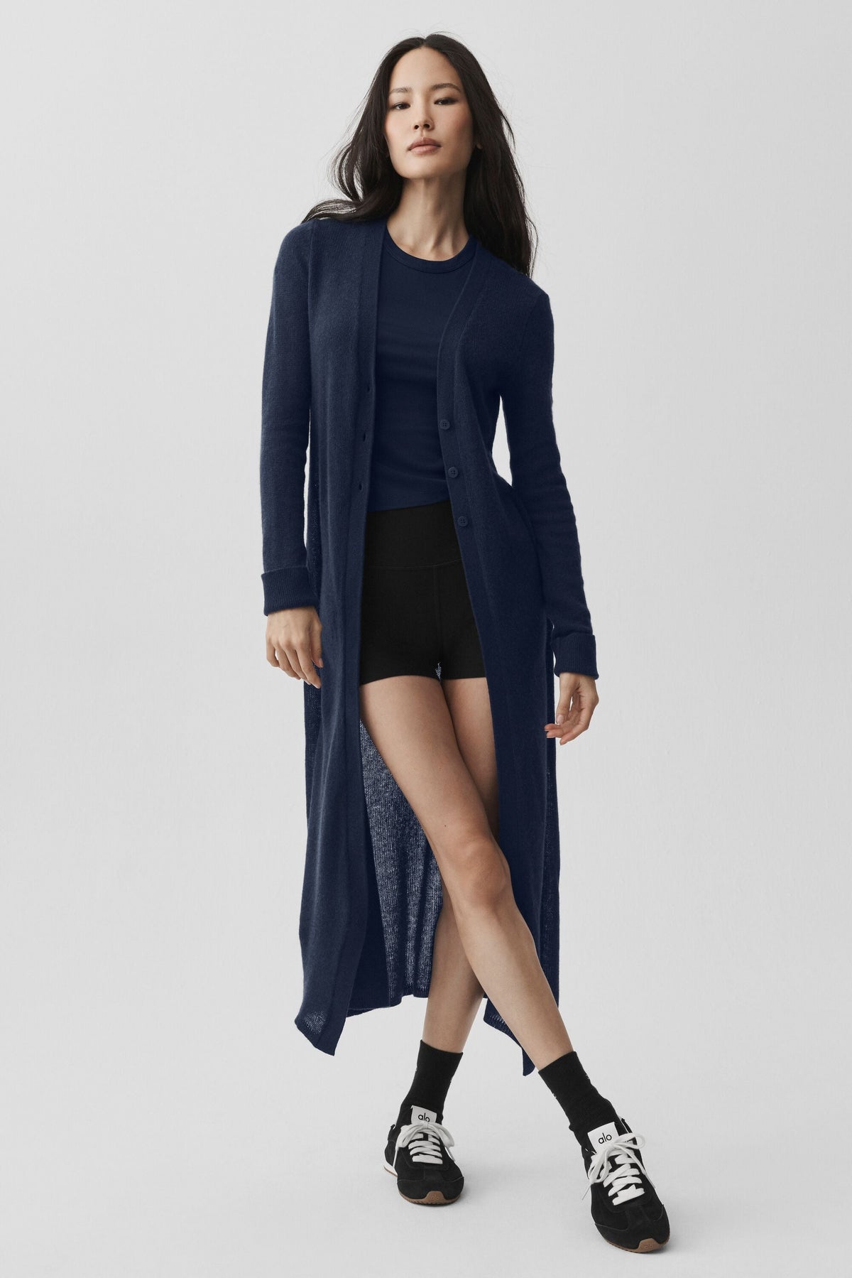 Cardigan Long En Cachemire Sheer