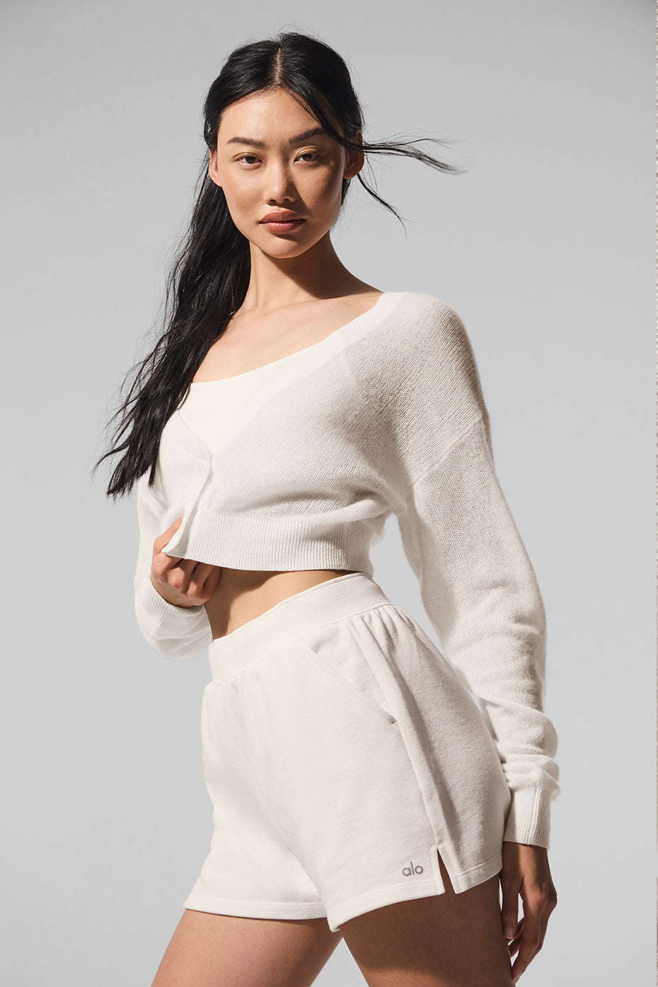 Cardigan Court En Cachemire Sheer