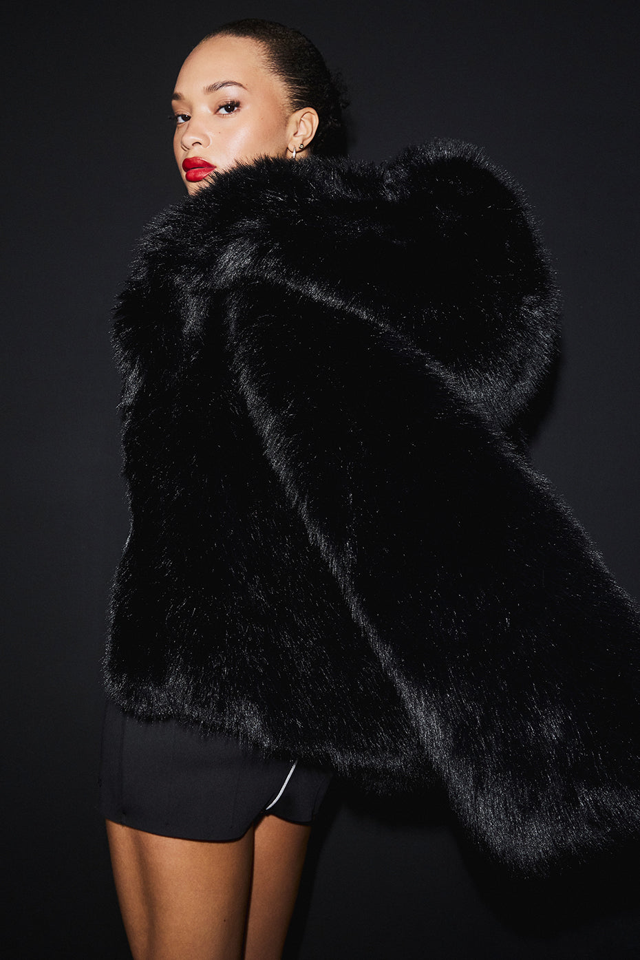 Veste Oversize Fausse Fourrure Opulent