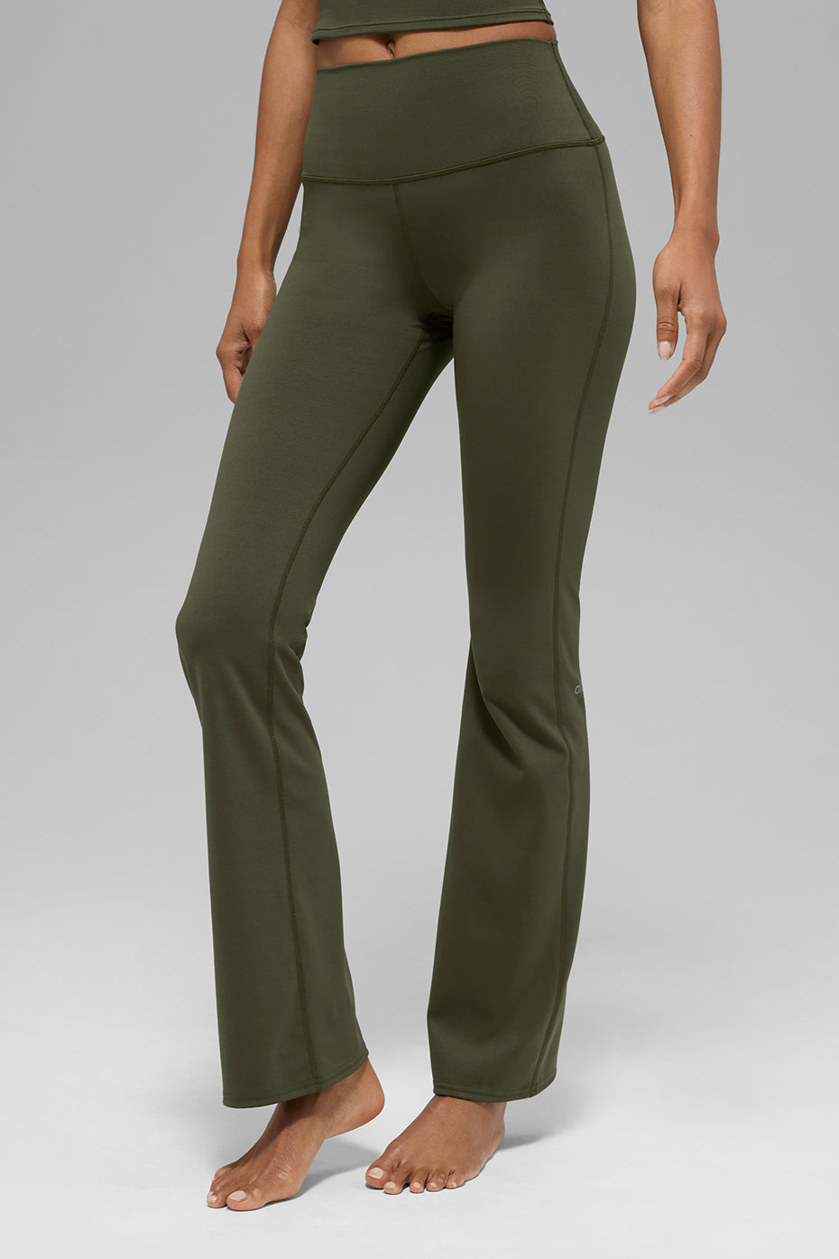 ALO Legging bootcut taille haute Softsculpt (régulier) - Vert olive