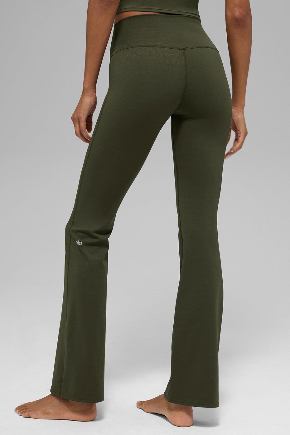 ALO Legging bootcut taille haute Softsculpt (régulier) - Vert olive