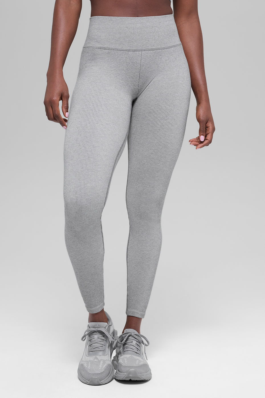 Legging Côtelé Taille Haute Sans Coutures Two Tone