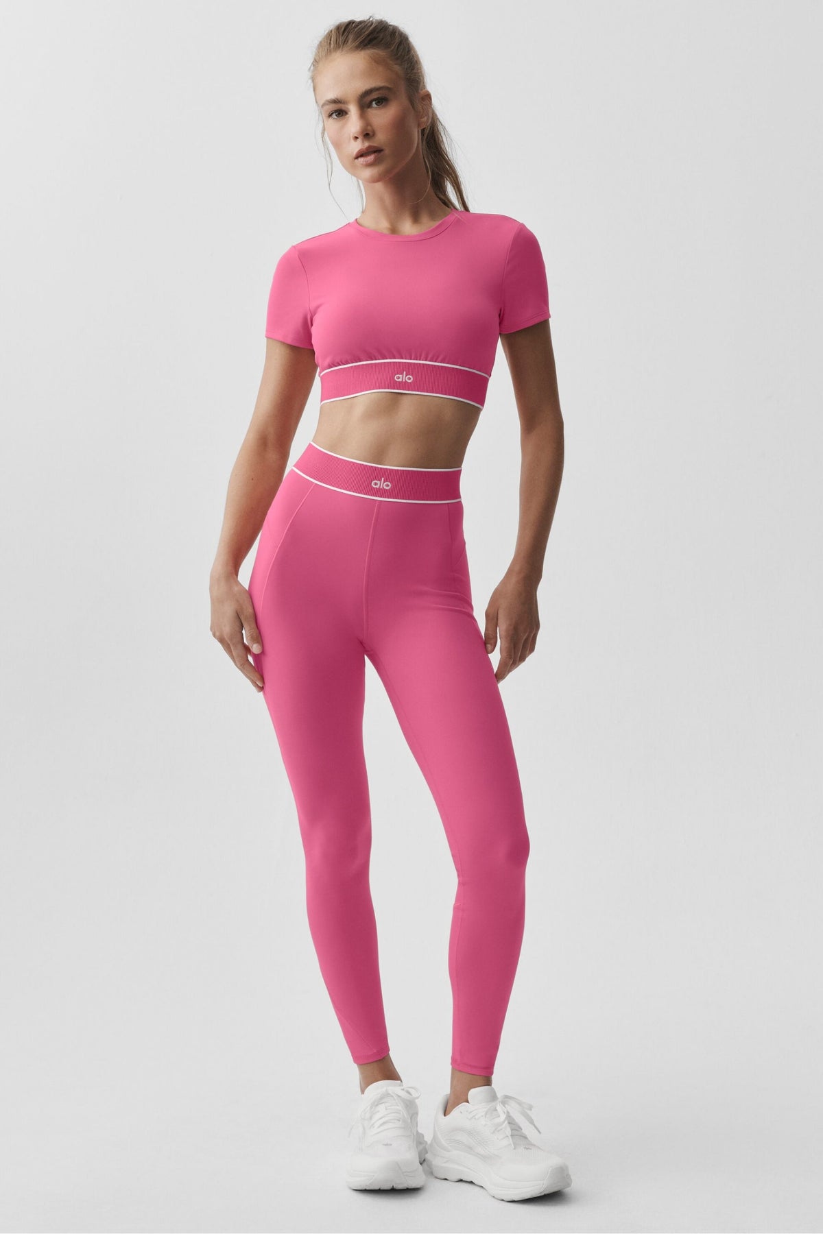 Brassière Manches Courtes ALO Softsculpt Amp It Up