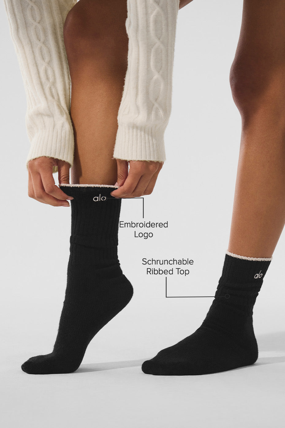 Chaussettes Unisexes En Laine Et Cachemire Light Frosted