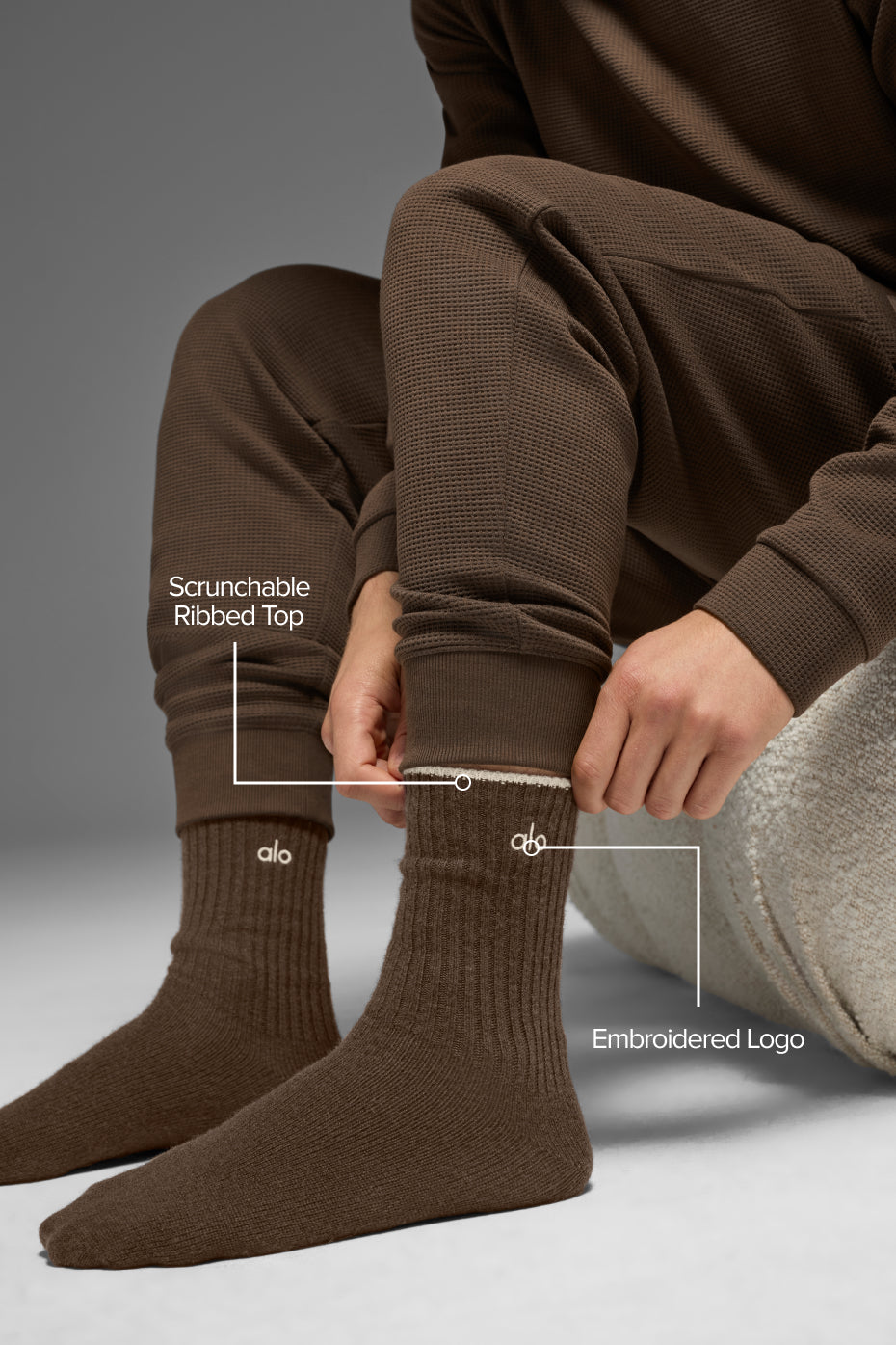 Chaussettes Unisexes En Laine Et Cachemire Light Frosted