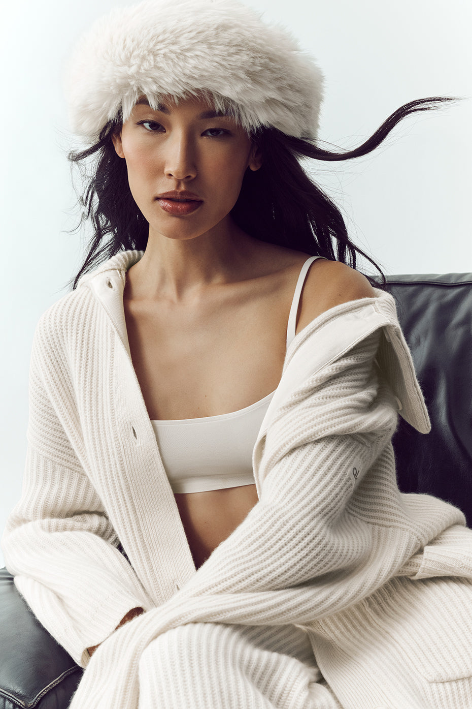 Courchevel Cashmere Faux Fur Beanie