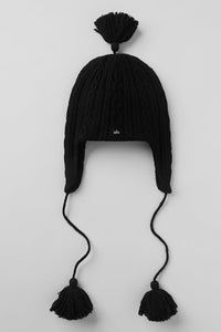 Bonnet Cache-Oreilles En Maille Torsadée Winter Bliss