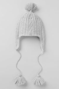 Bonnet Cache-Oreilles En Maille Torsadée Winter Bliss