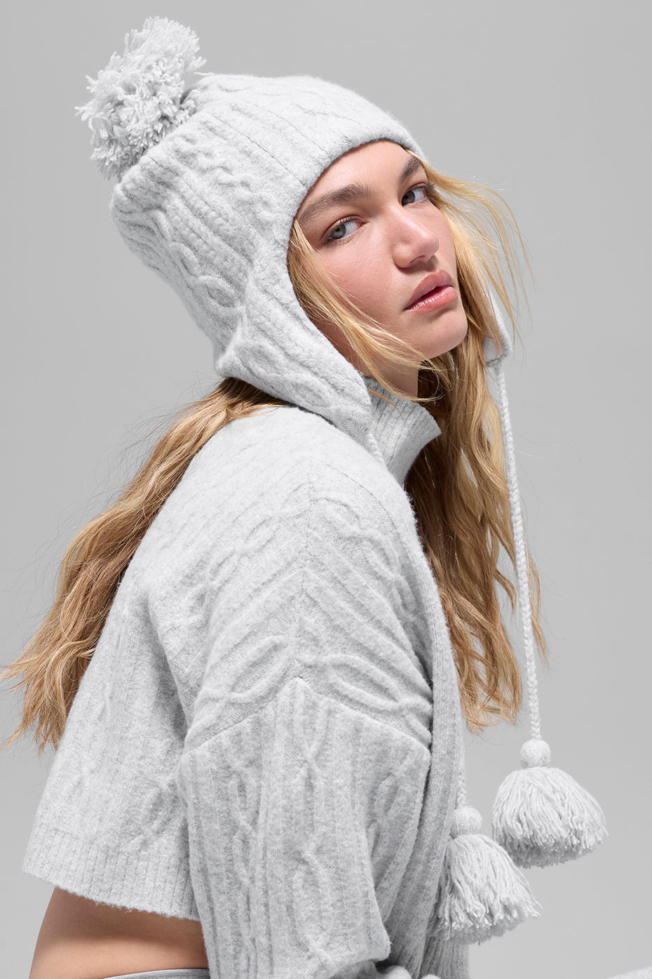 Bonnet Cache-Oreilles En Maille Torsadée Winter Bliss