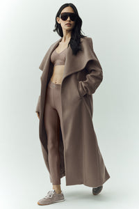 Manteau Long En Laine Mélangée Nightfall