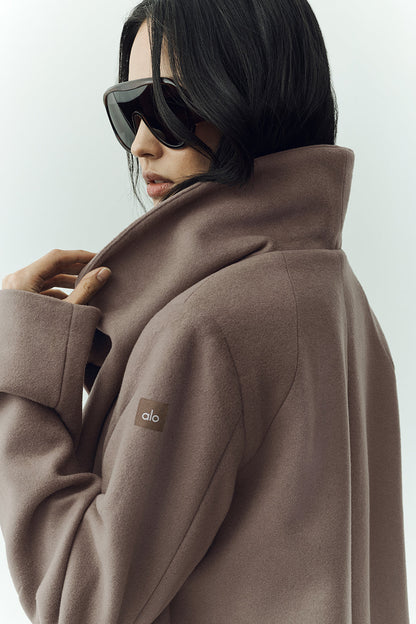 Wool Blend Nightfall Long Coat