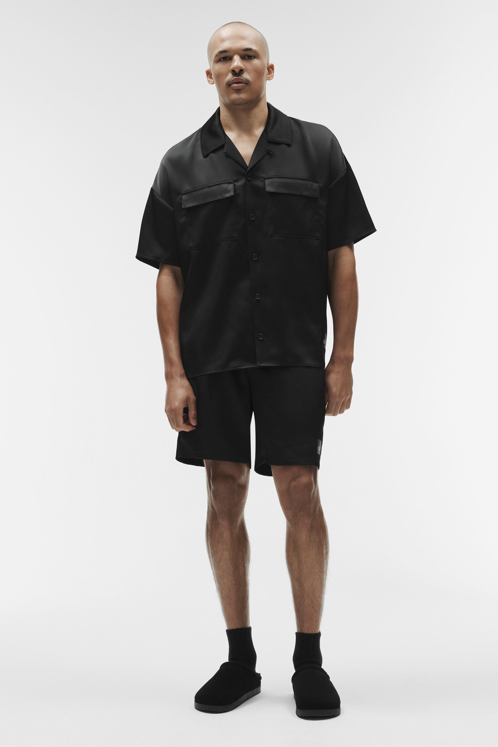 Chemise Manches Courtes Satin Horizon
