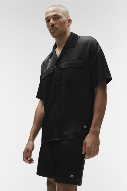Chemise Manches Courtes Satin Horizon