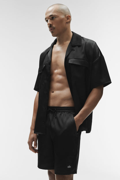 Chemise Manches Courtes Satin Horizon