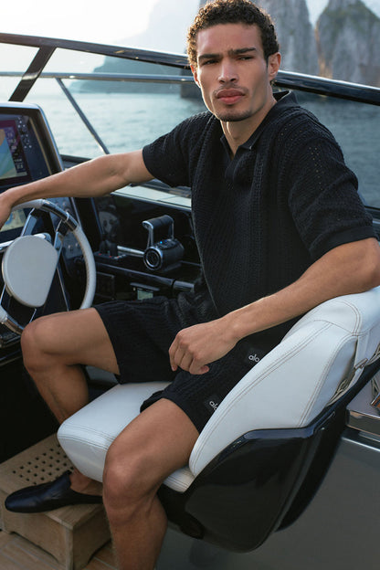 Polo Manches Courtes En Maille Coastline