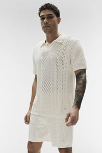 Polo Manches Courtes En Maille Coastline