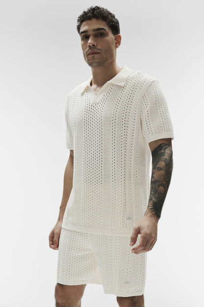 Polo Manches Courtes En Maille Coastline