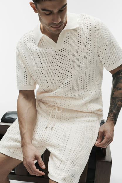 Polo Manches Courtes En Maille Coastline