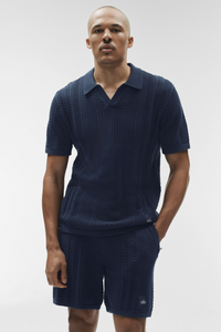 Polo Manches Courtes En Maille Coastline