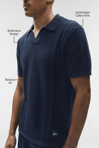 Polo Manches Courtes En Maille Coastline