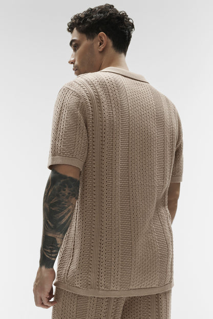 Polo Manches Courtes En Maille Coastline