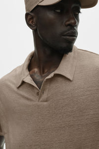 Polo Manches Courtes En Jersey De Lin Coastal