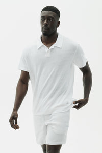 Polo Manches Courtes En Jersey De Lin Coastal
