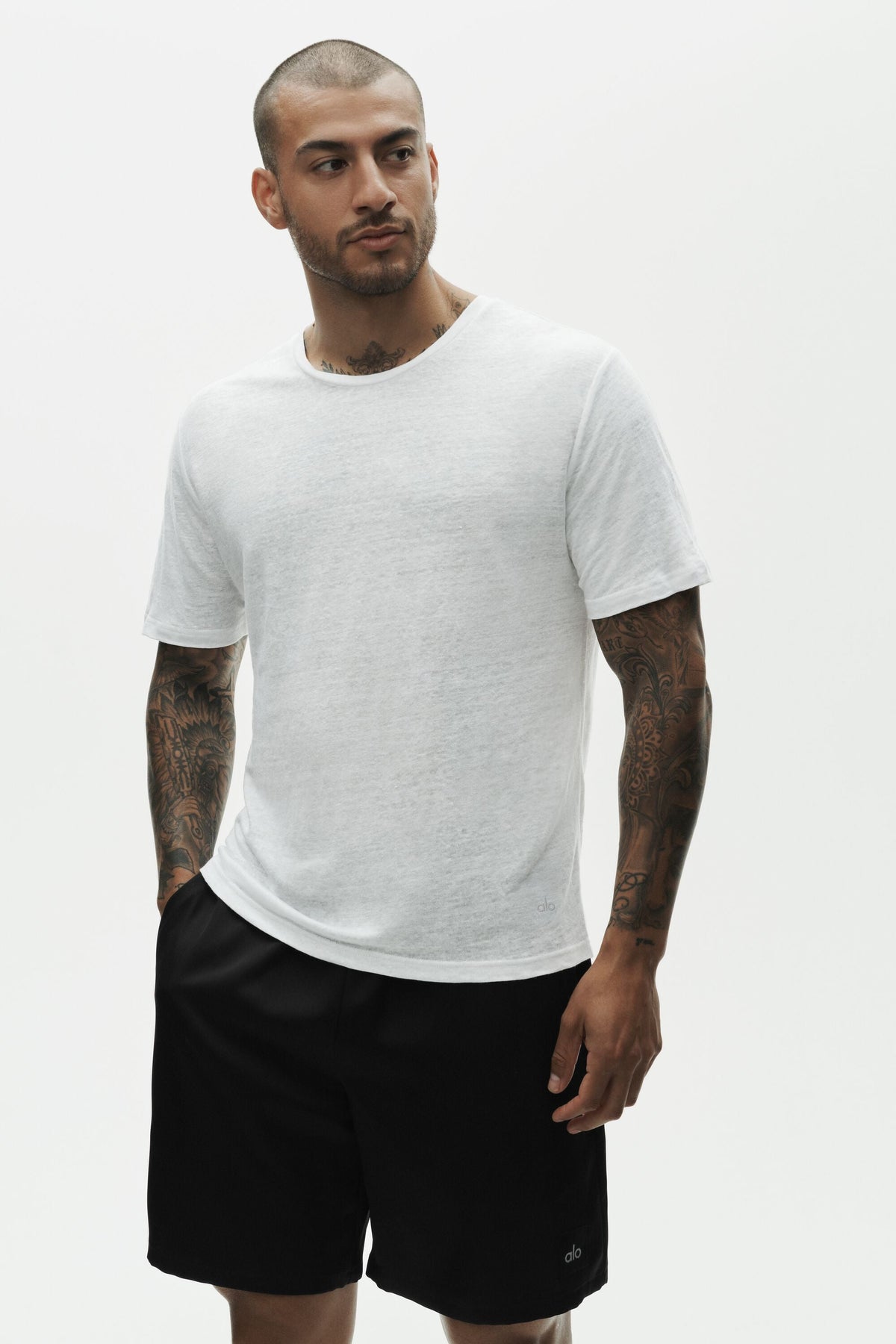 Linen Jersey Coastal Short Sleeve Tee
