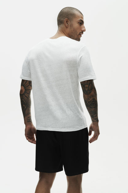 Linen Jersey Coastal Short Sleeve Tee