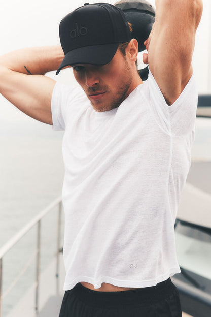 Linen Jersey Coastal Short Sleeve Tee