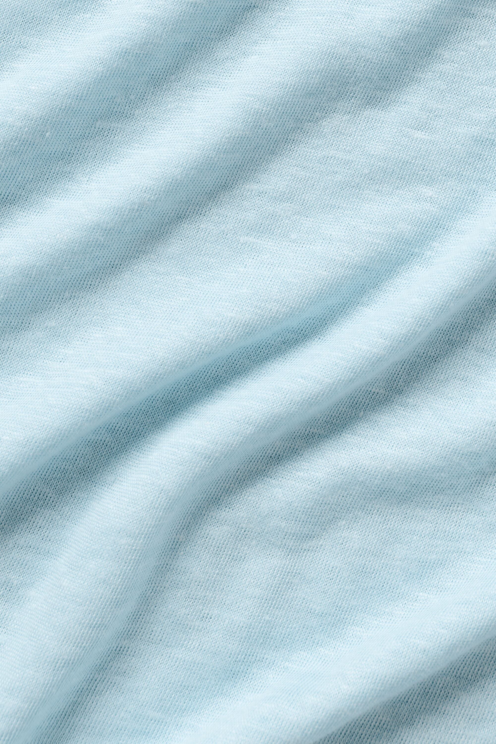 T-Shirt Manches Courtes En Jersey De Lin Coastal