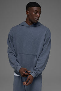 Sweat À Capuche Effet Délavé Chill Vintage