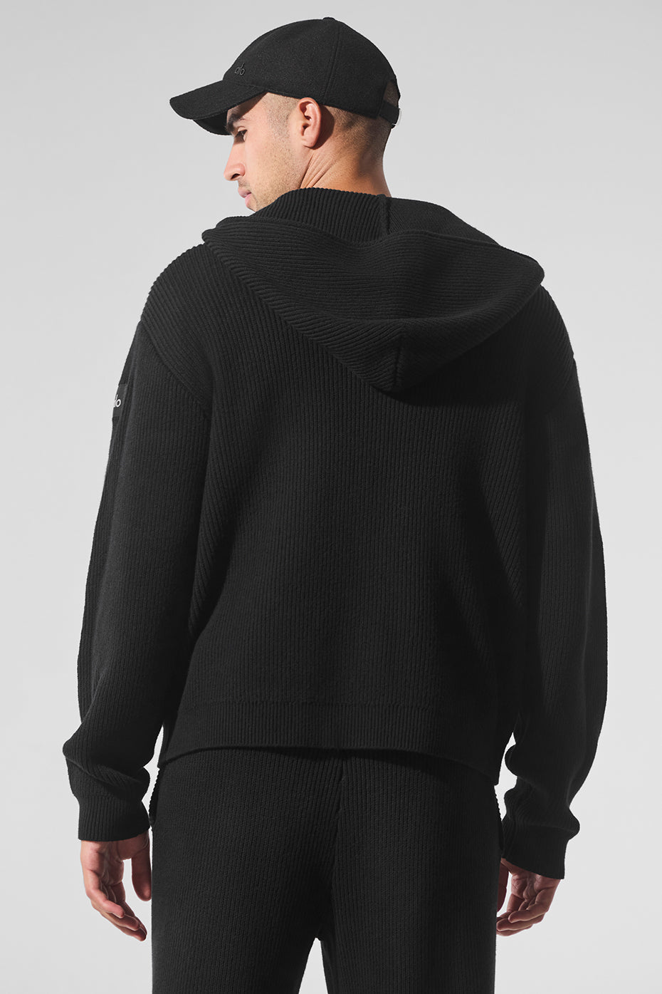 Sweat Zippé En Maille Côtelée Domain
