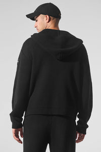 Sweat Zippé En Maille Côtelée Domain