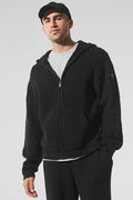 Sweat Zippé En Maille Côtelée Domain