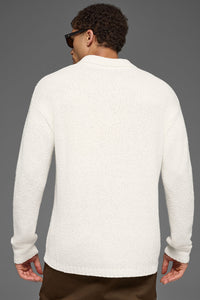 Polo Manches Longues En Maille Texturée