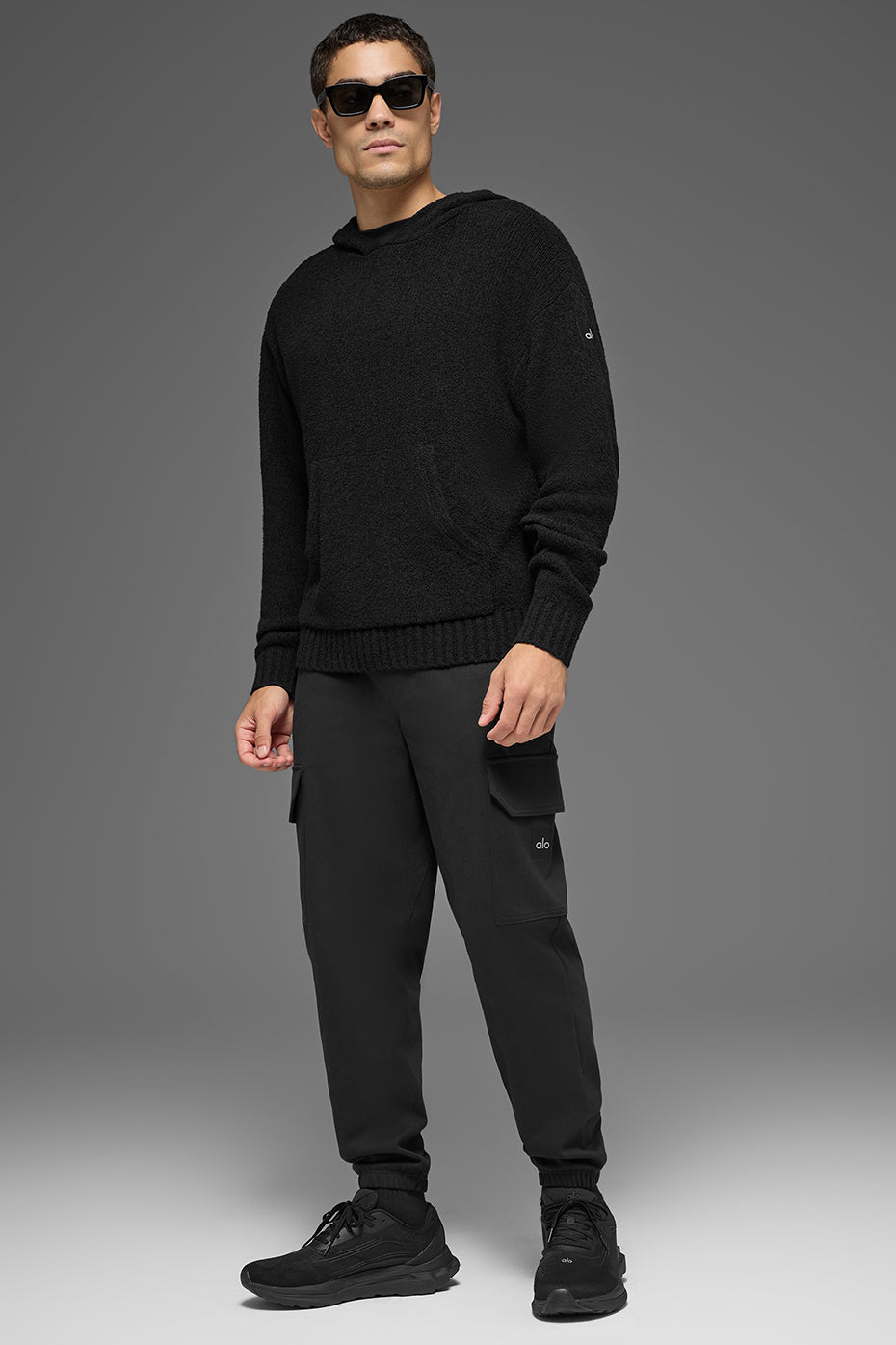 Textured Knit Hoodie