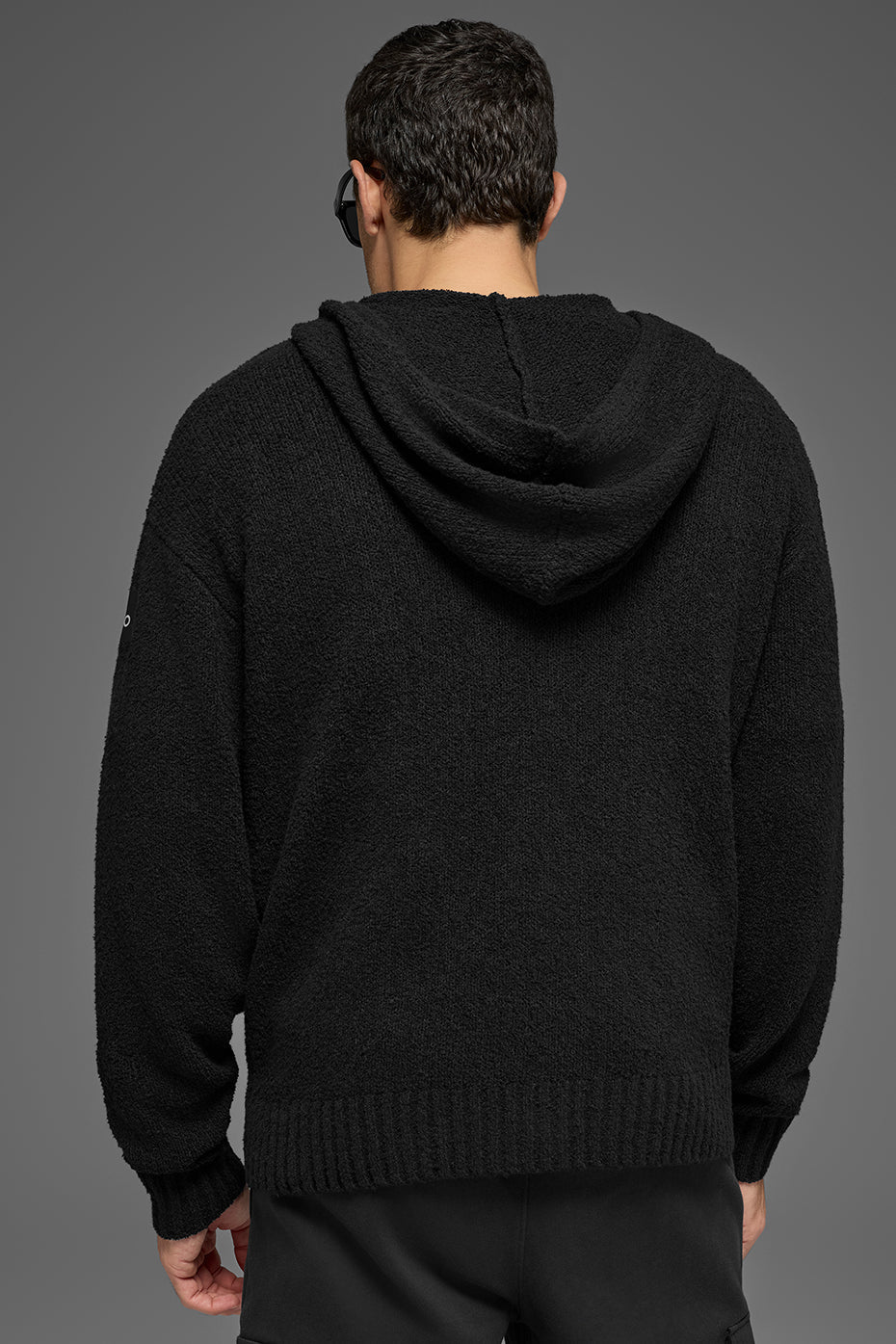 Textured Knit Hoodie