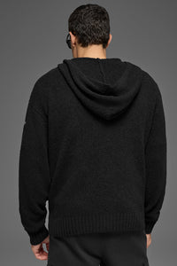 Textured Knit Hoodie