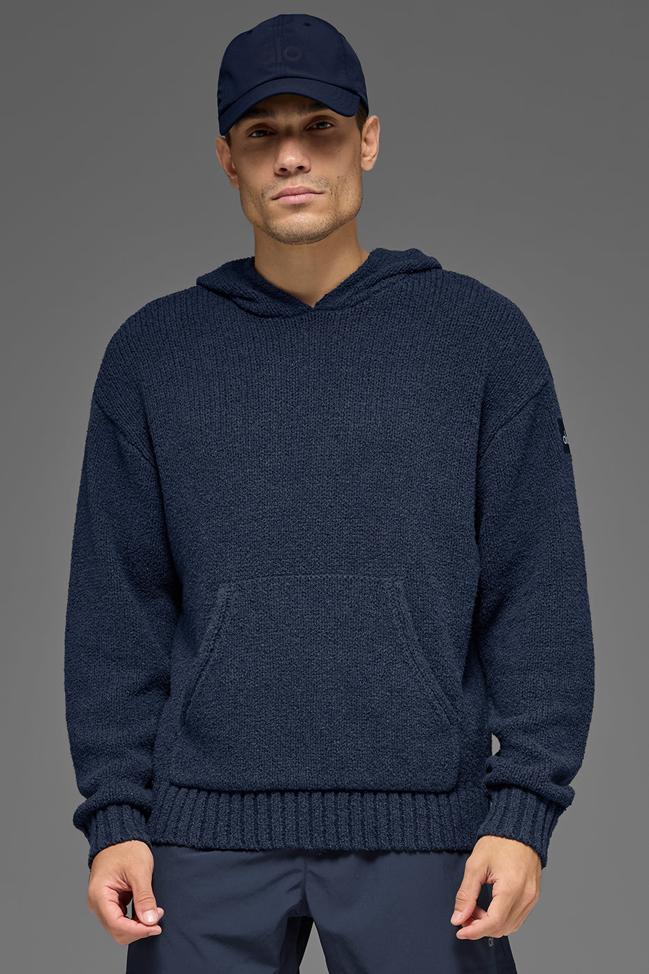 Textured Knit Hoodie