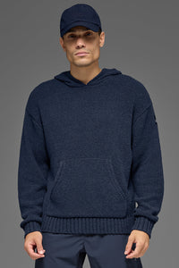 Textured Knit Hoodie