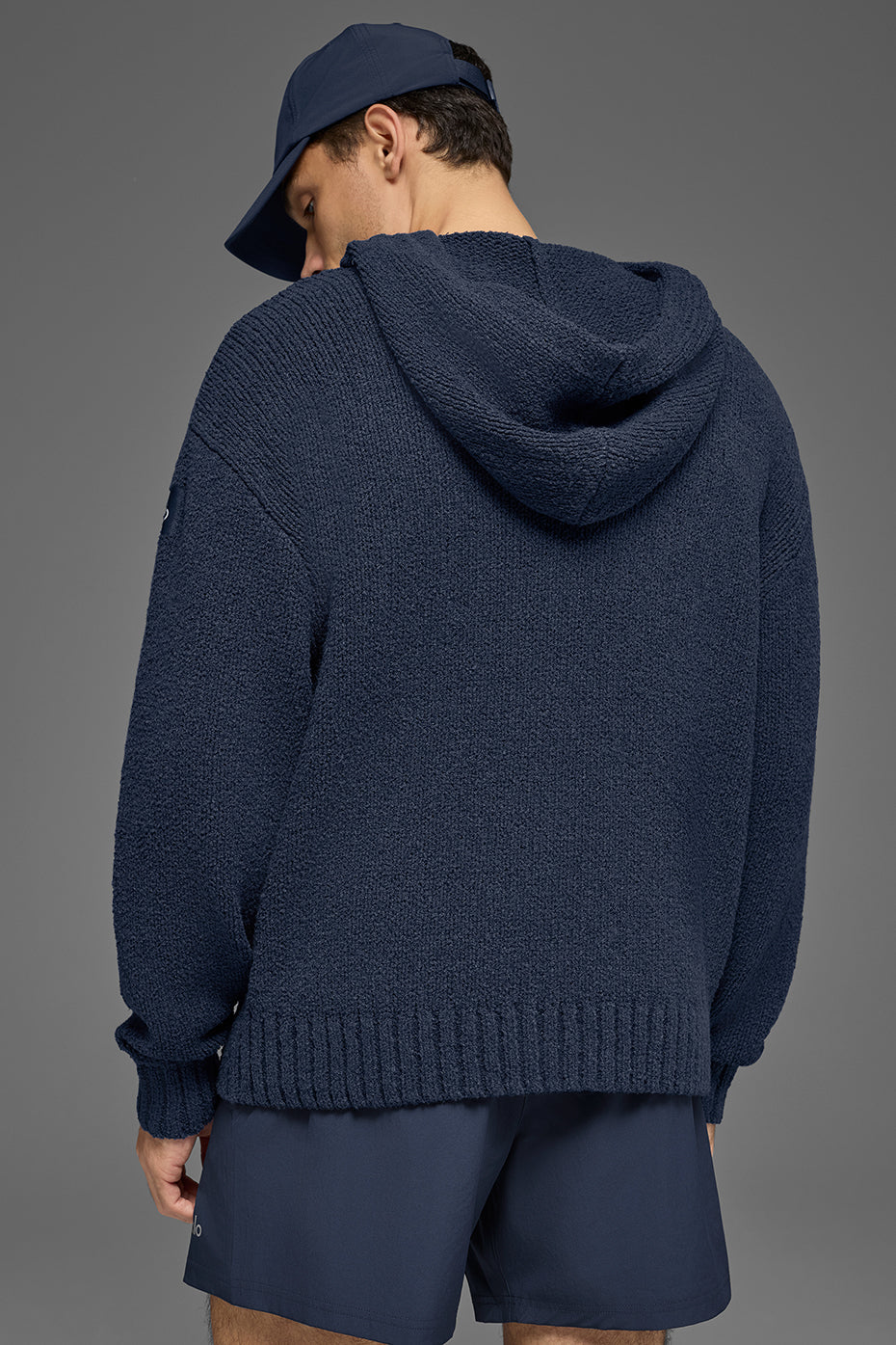Textured Knit Hoodie