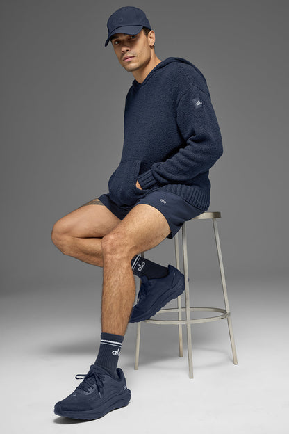 Textured Knit Hoodie
