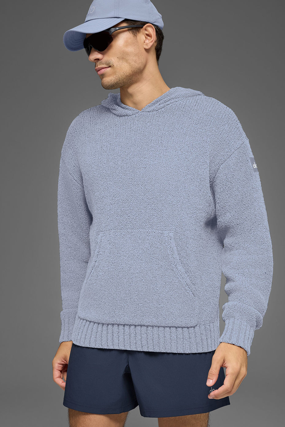 Textured Knit Hoodie