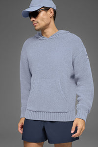 Textured Knit Hoodie